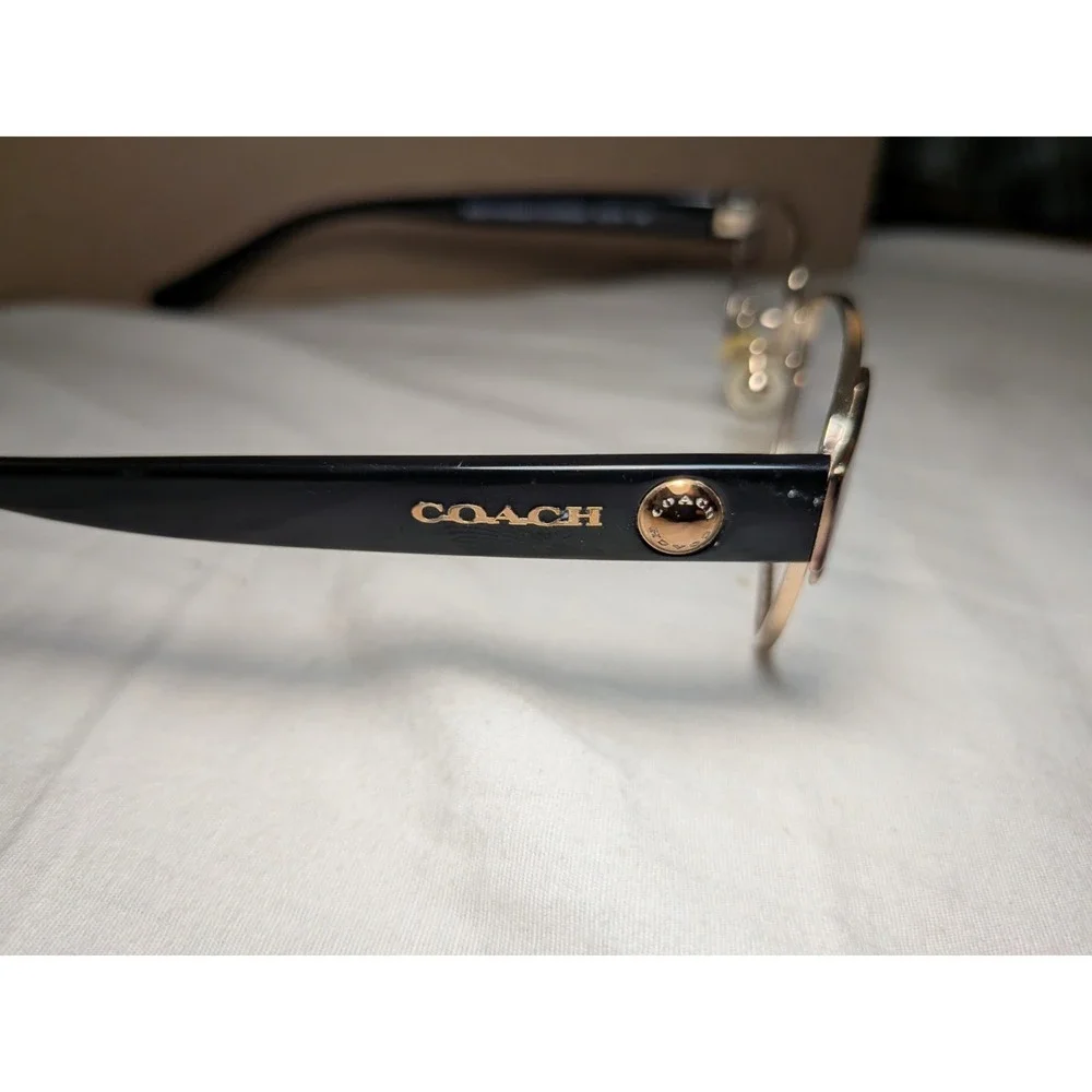 Coach Eyeglasses FRAME HC 5079 9256 (Wild Beast Lt Gold/Black) 53-16-135 FRAMES